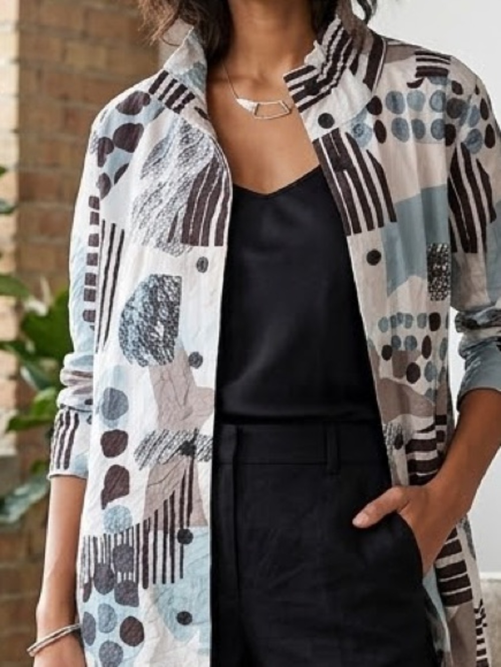 Every Sassy Geometric Print Shirt
